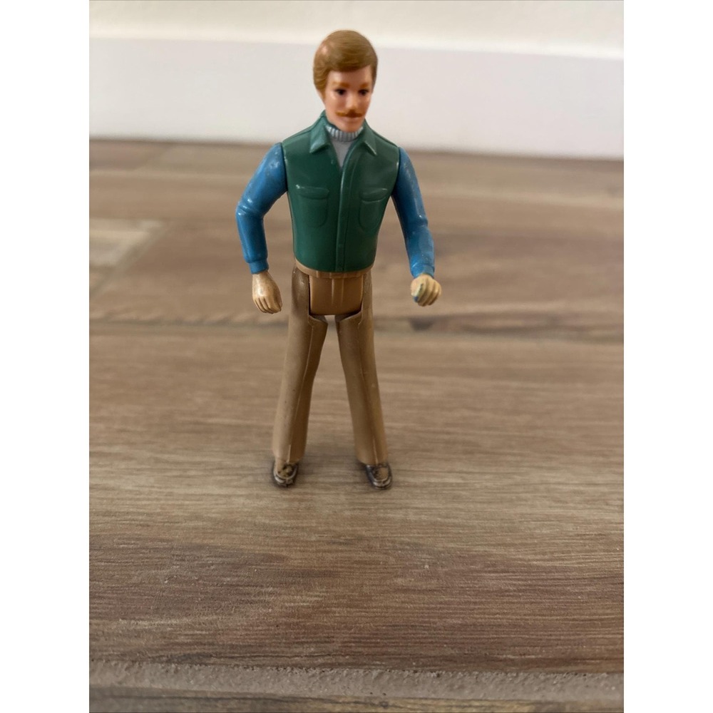 Tomy Smaller Homes‎ Dollhouse Replacement 4" Figure Doll Father Dad Vintage 80s - Picture 2 of 6